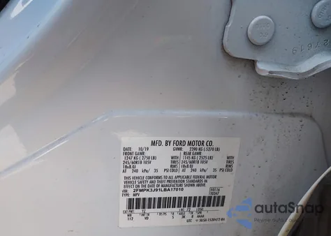 2020 Ford Edge Sel из США, поврежденный, VIN 2FMPK3J91LBA17010